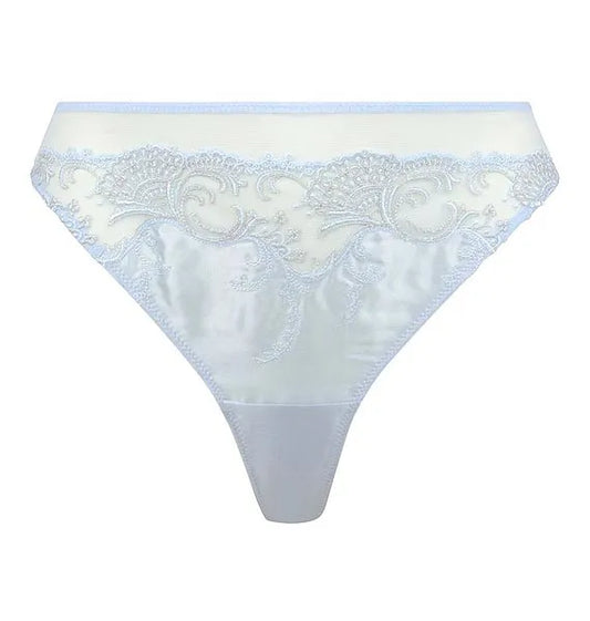 Splendour Soie Azur Blue Silk Thong