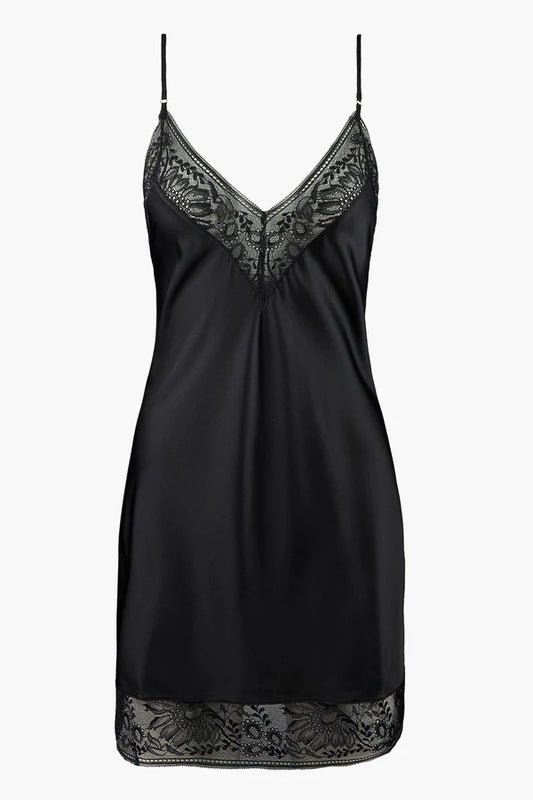Midnight Whisper Chemise - Black