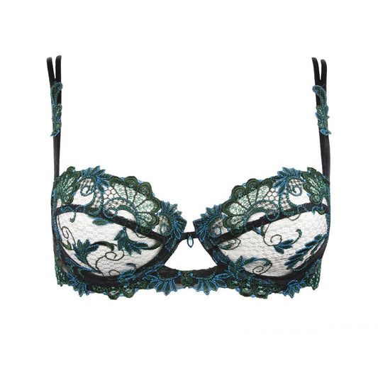 Dressing Floral Aloe Half Cup Non-Padded Bra