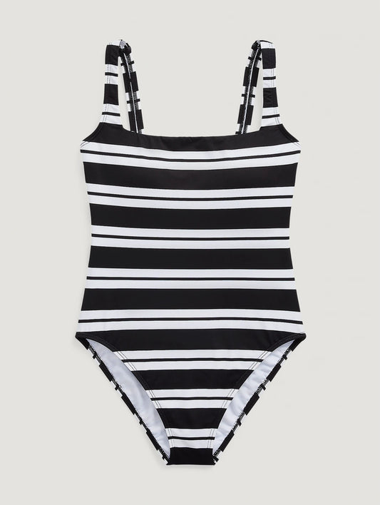 Resort Stripe One Piece Swimsuit