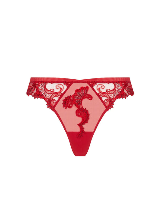 Dressing Floral Red Thong