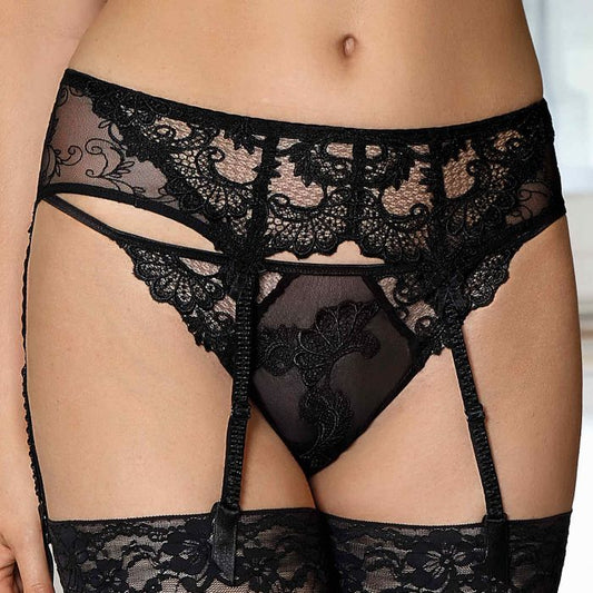 Dressing Floral Black Suspender