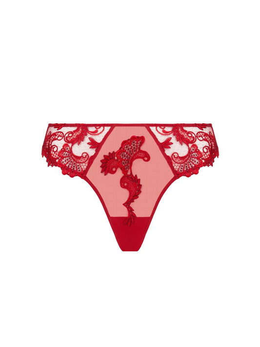 Dressing Floral Red Italian Brief