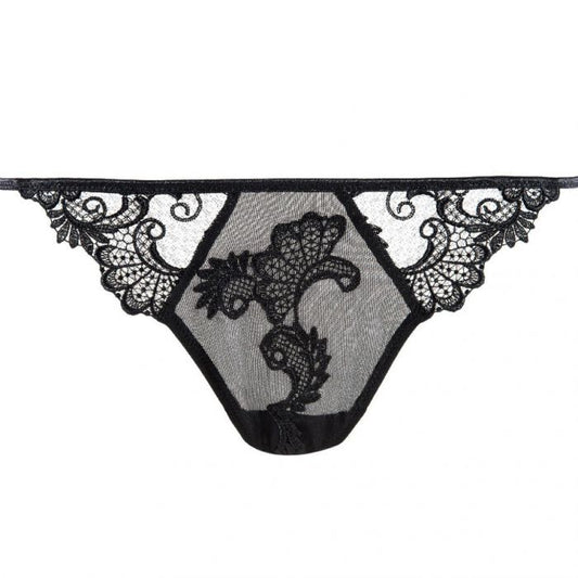 Dressing Floral Black G-String