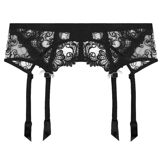 Dressing Floral Black Suspender