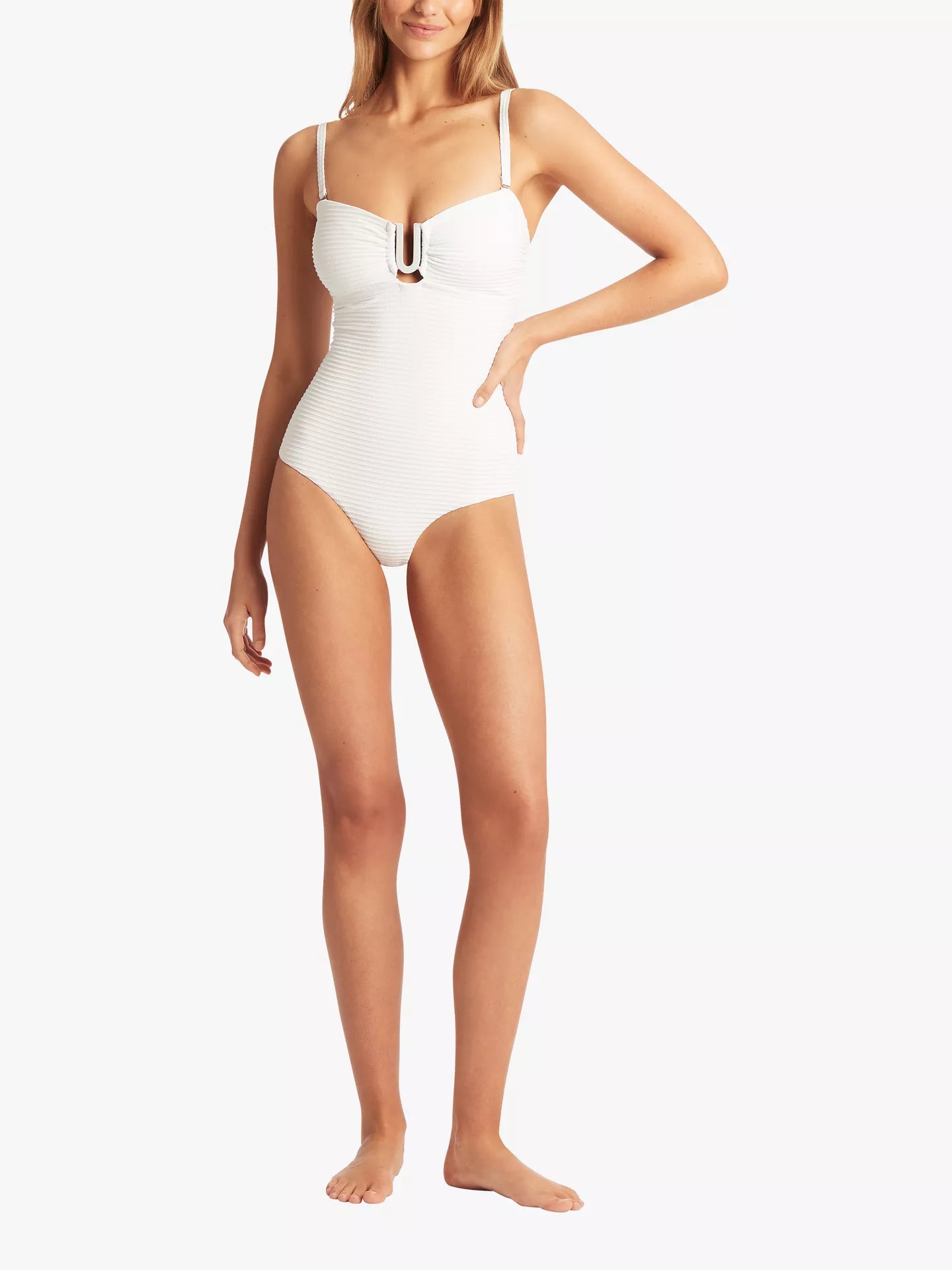 Spinnaker U Bar Bandeau One Piece Swimsuit