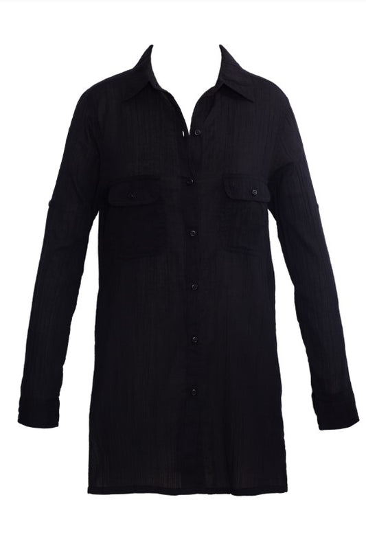 Crushed Cotton Camp Shirt