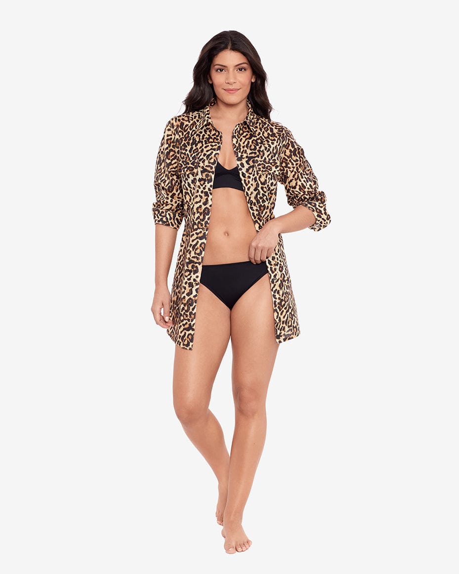 Leopard Print Oversized Shirt