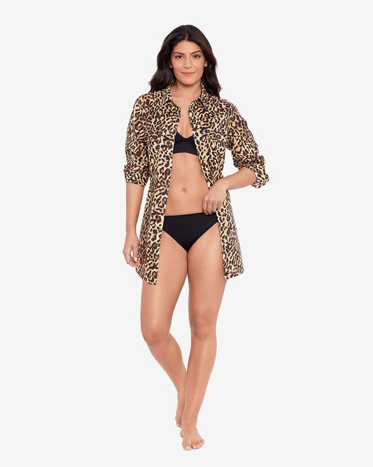 Leopard Print Oversized Shirt