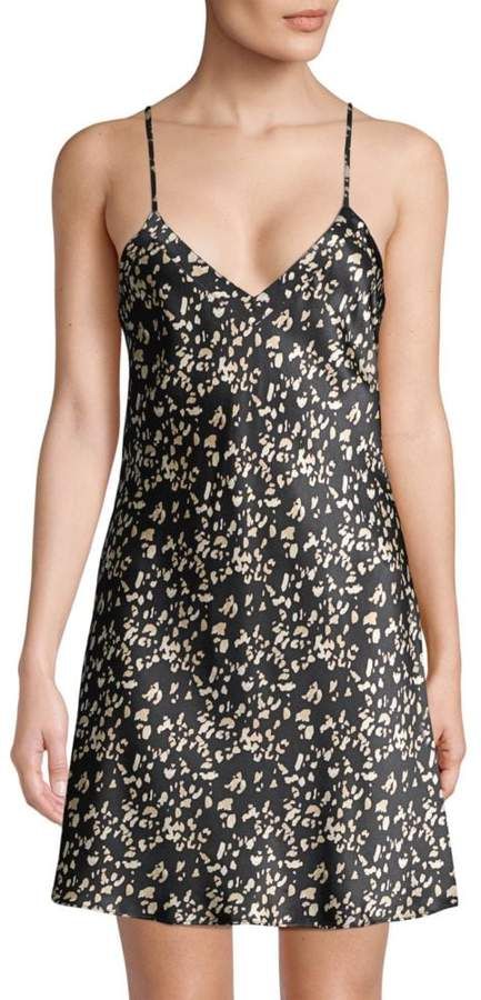Panthere Silk Chemise - Leopard