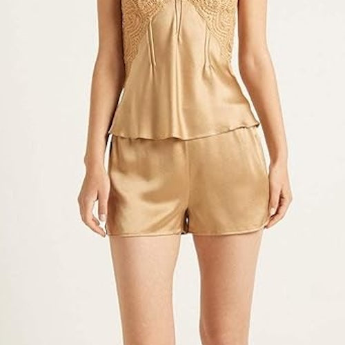 Silk Shorts - Gold