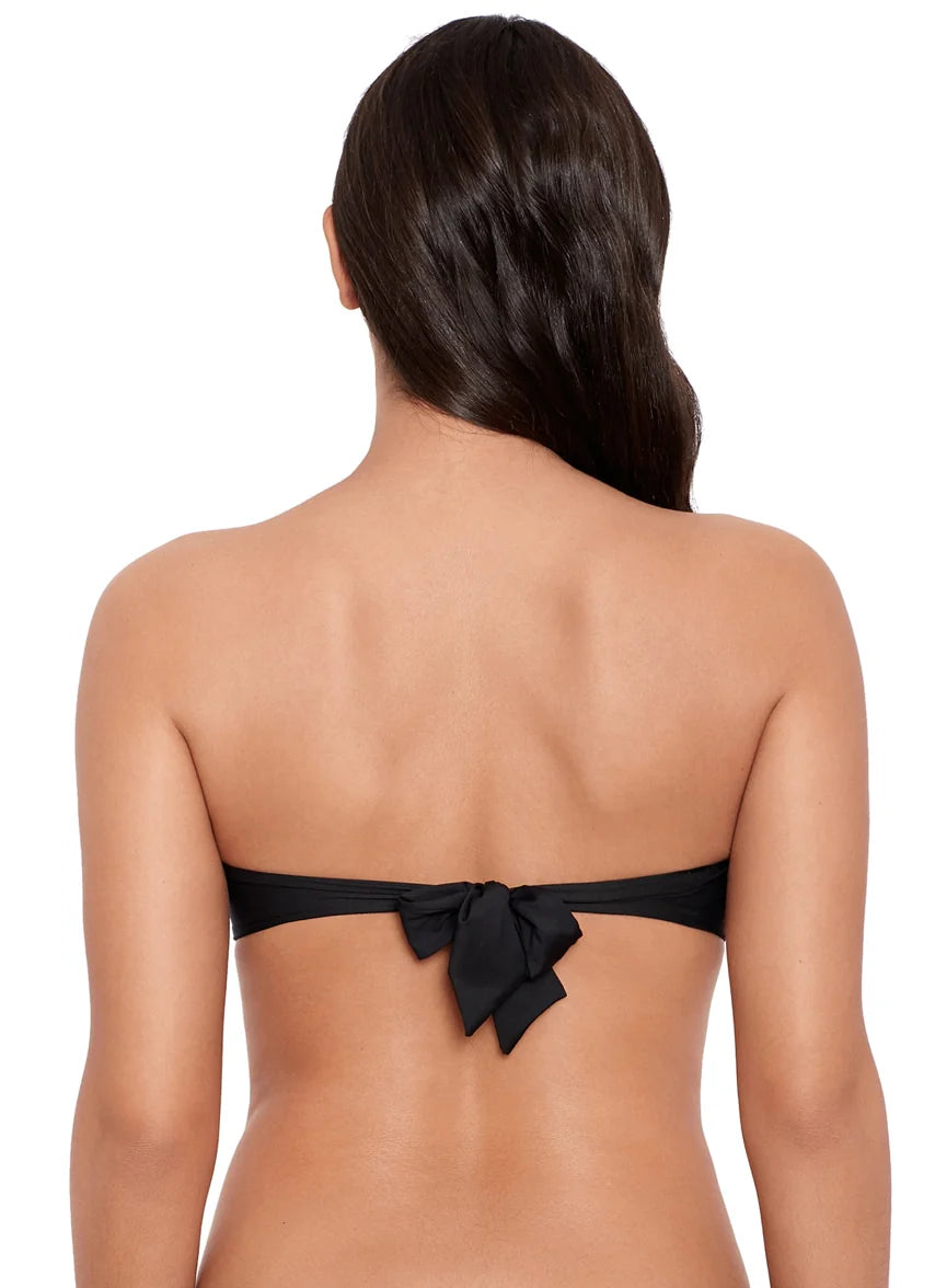 Beach Club Solids Ring Bandeau Bikini Set
