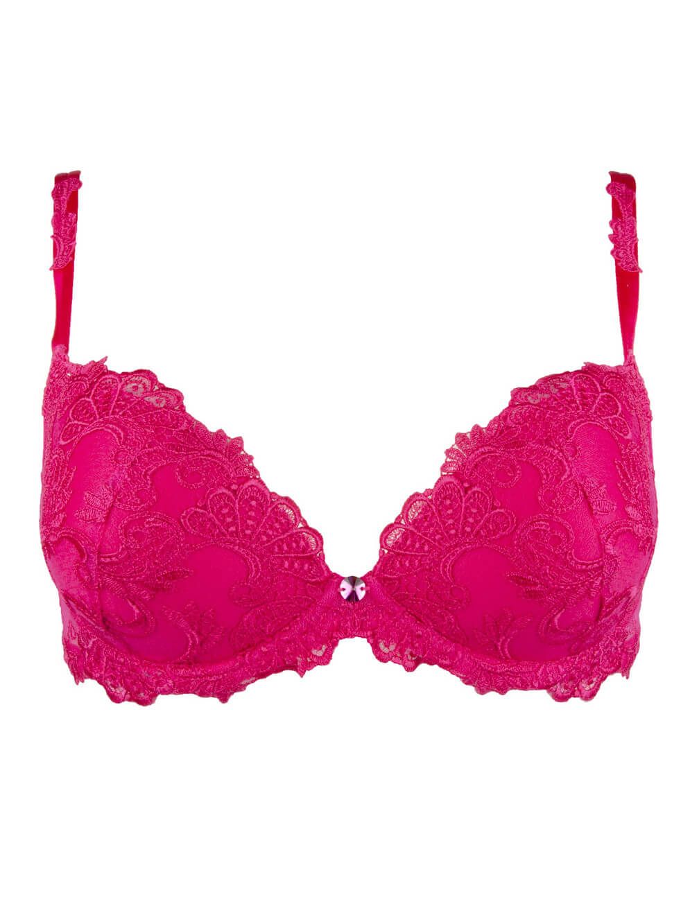 Dressing Floral Magenta Contour Bra