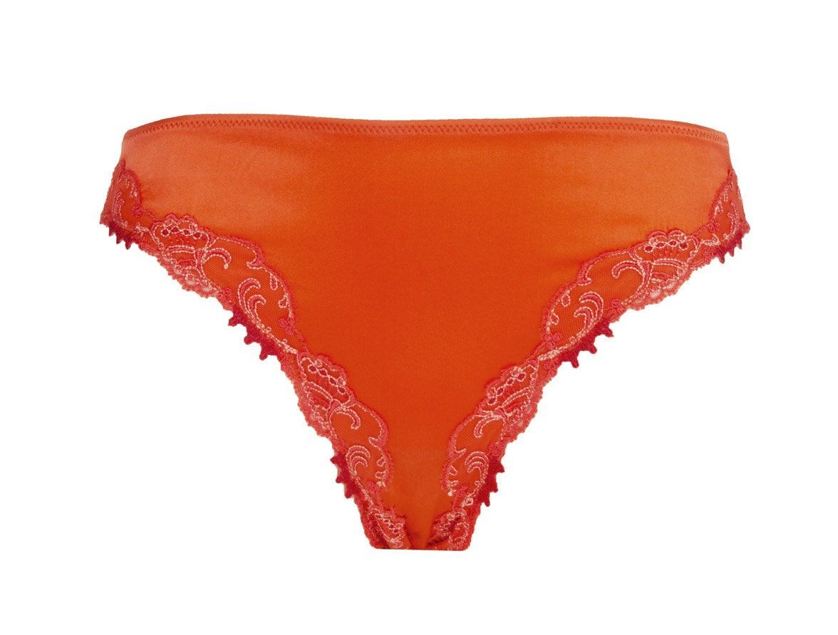 Splendour Soie Tropique Orange Silk Italian Brief