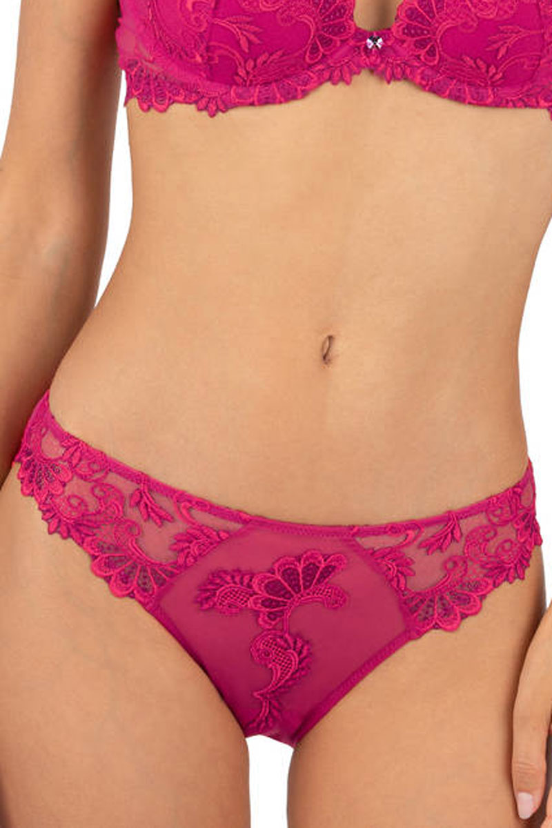 Dressing Floral Magenta Thong