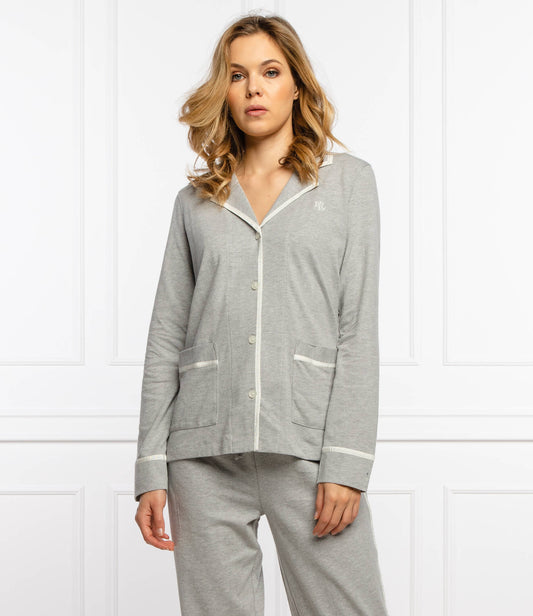 Heather Grey Long Pant PJ Set