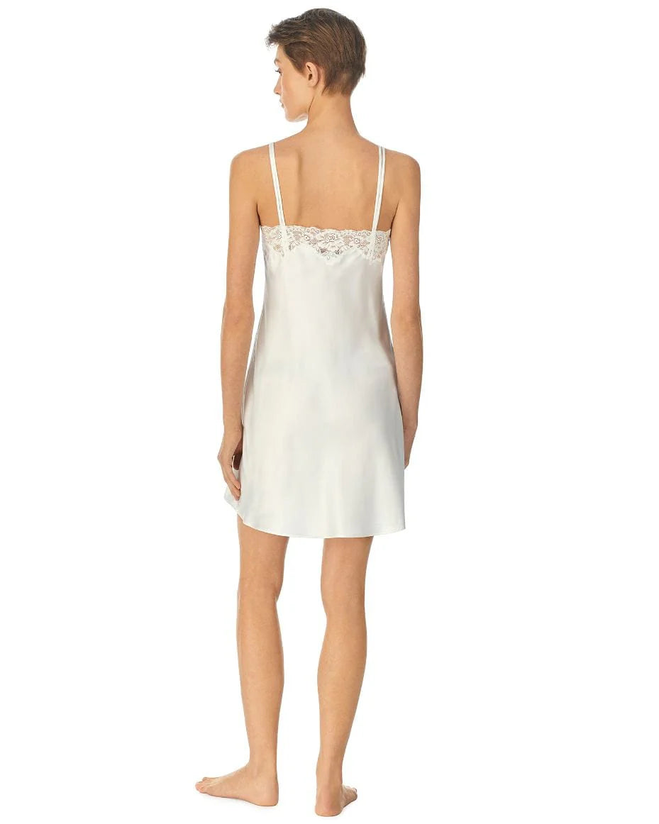 Double Strap Lace Chemise - Ivory