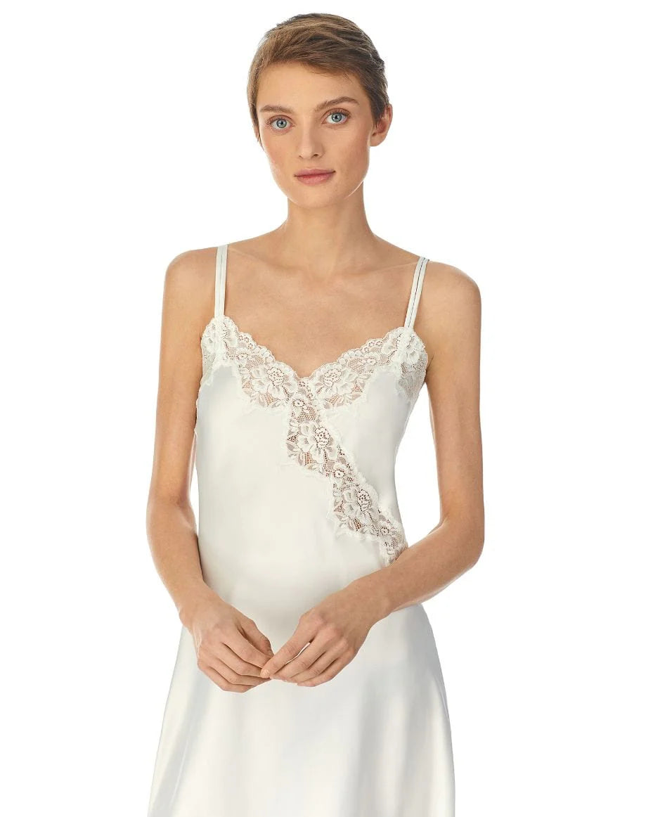 Double Strap Lace Chemise - Ivory