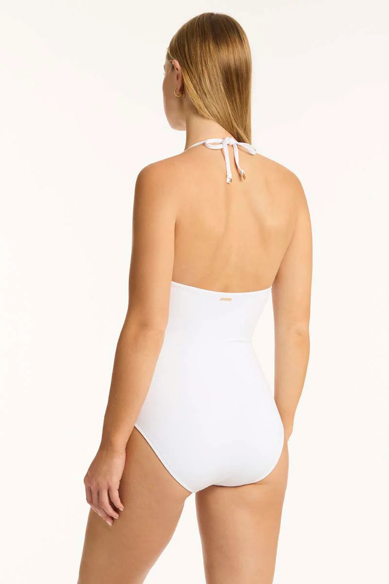 Drift Longline Halterneck One Piece Swimsuit