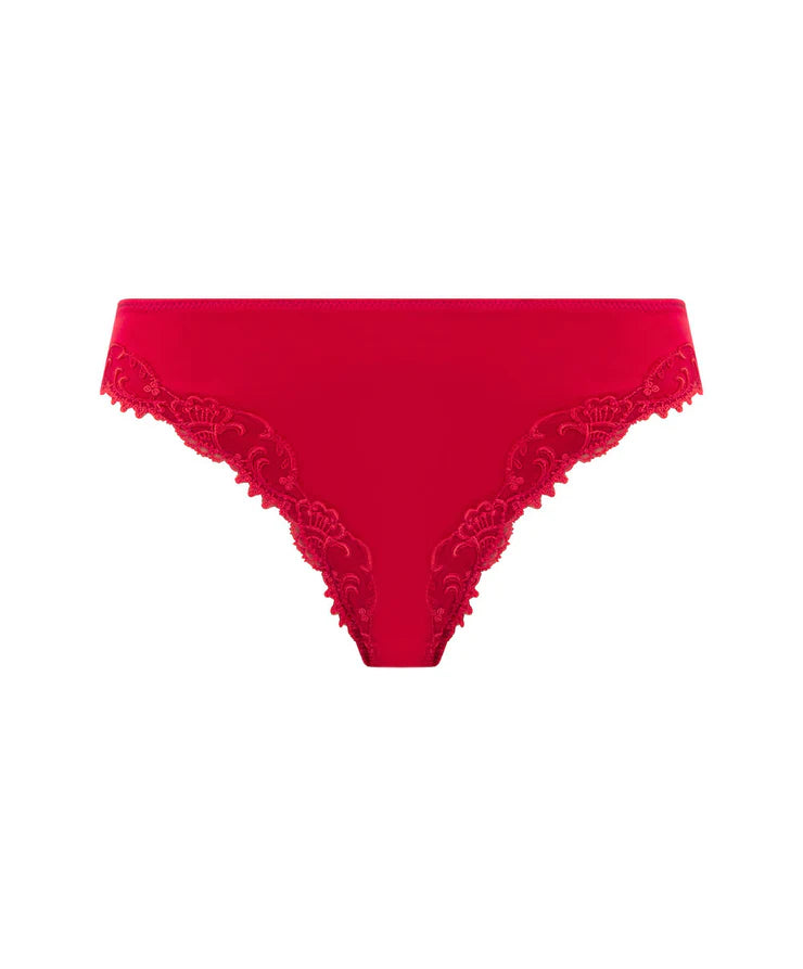 Splendour Soie Red Silk Italian Brief