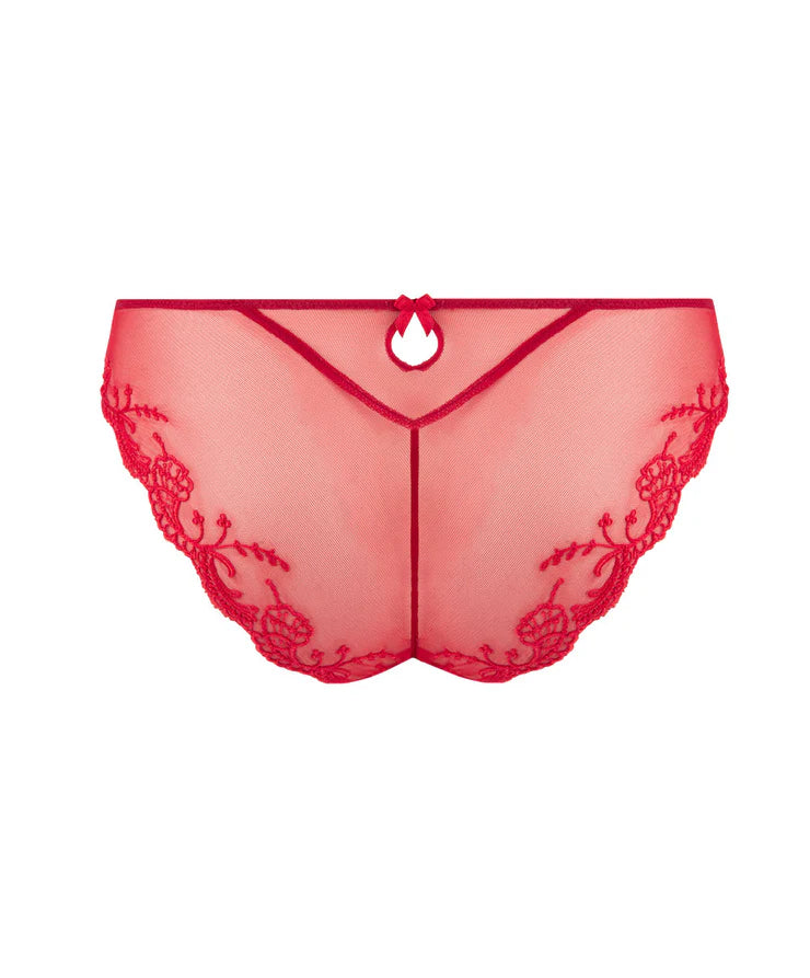 Splendour Soie Red Silk Italian Brief