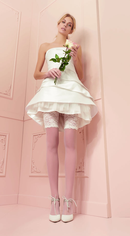 Athena Sheer Lace Top Hold-Up Stockings