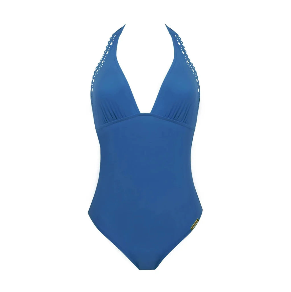 Ajourage Couture Plunging Back One Piece Swimsuit