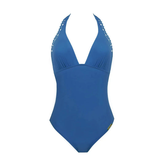 Ajourage Couture Plunging Back One Piece Swimsuit