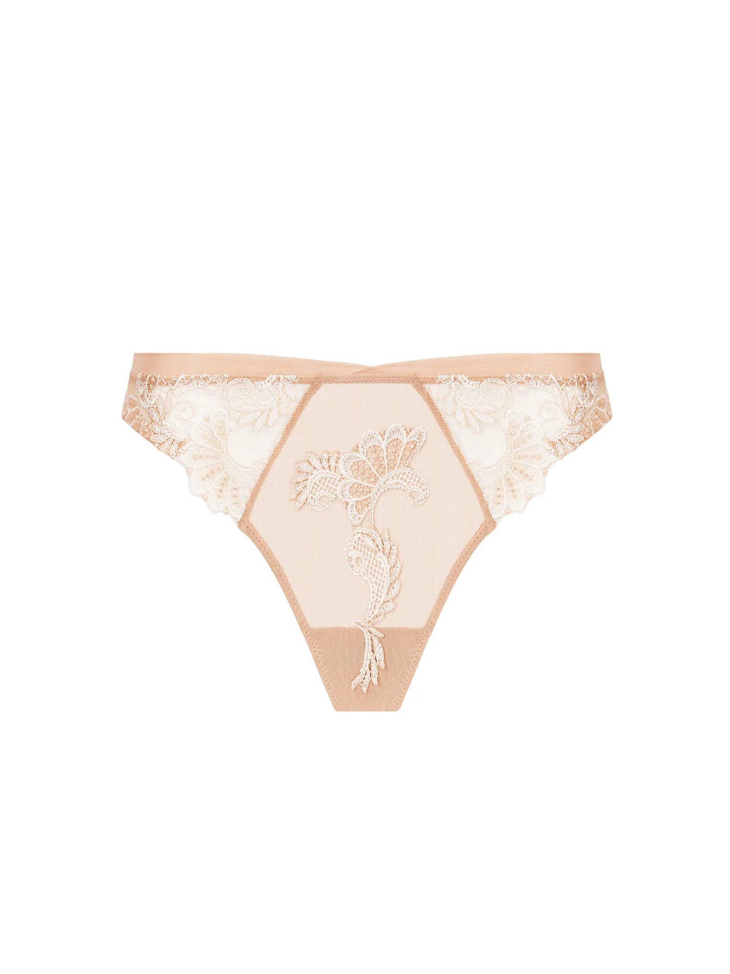 Dressing Floral Ambre Nacre Thong