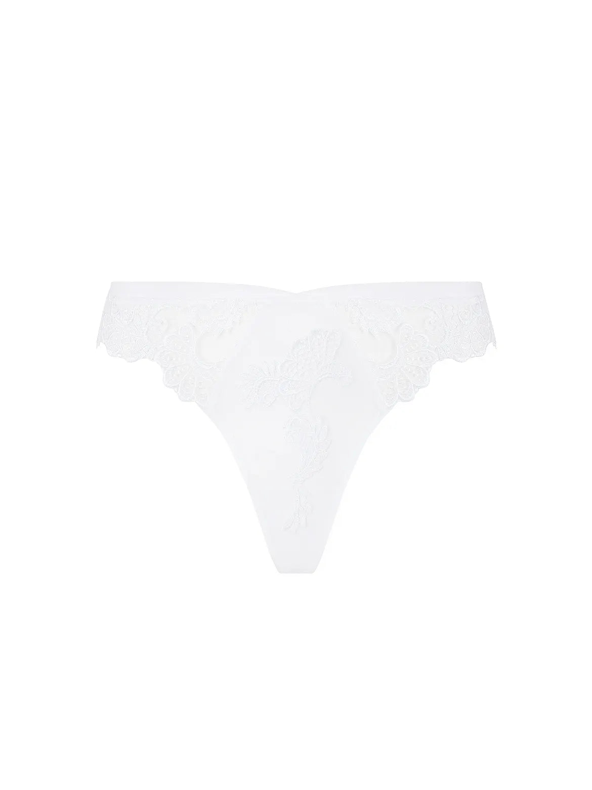 Dressing Floral White Thong