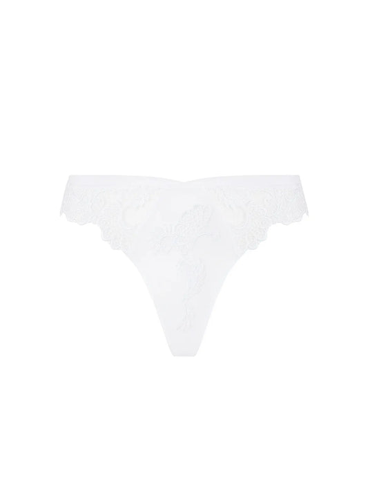 Dressing Floral White Thong