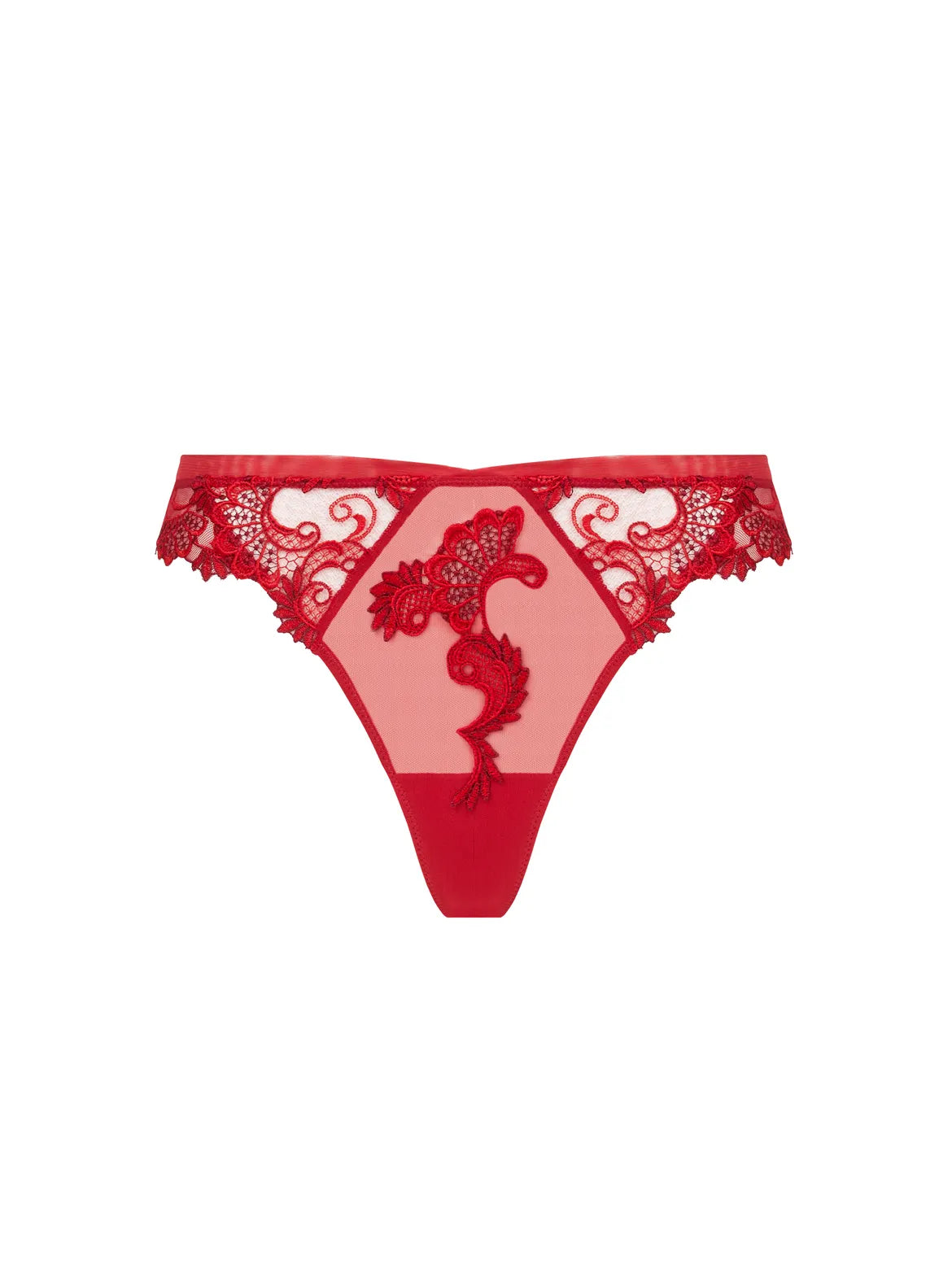 Dressing Floral Red Thong