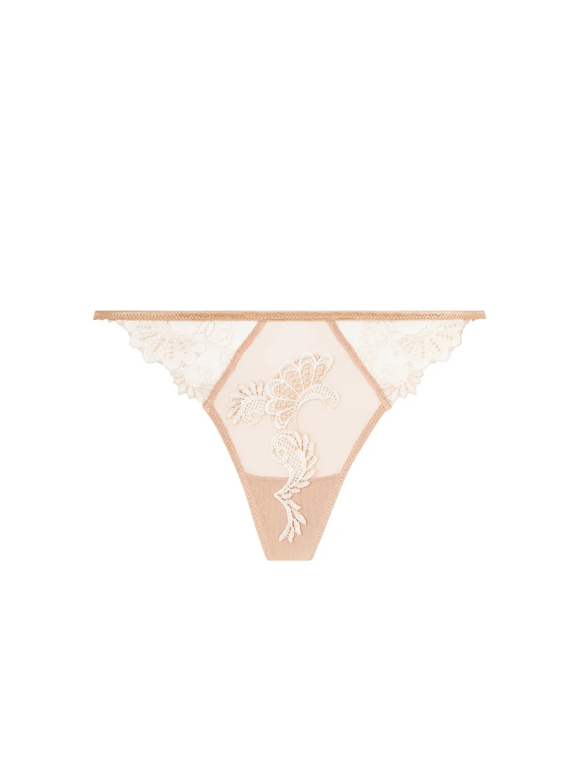 Dressing Floral Ambre Nacre G-String