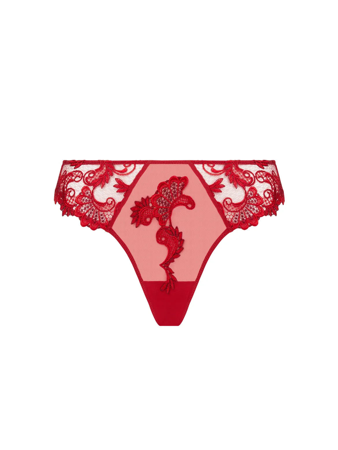 Dressing Floral Red Italian Brief