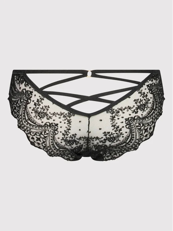 Ecrin Noir Swiss Embroidered Brief