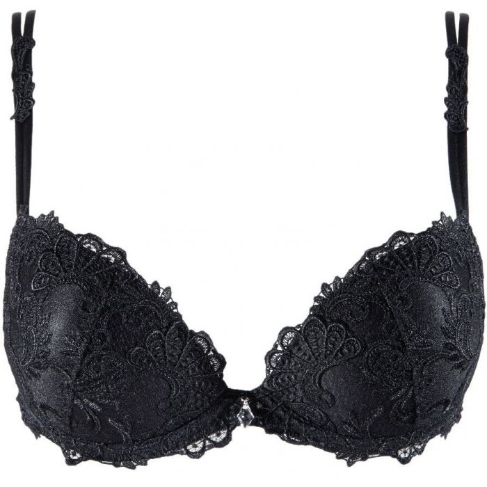 Dressing Floral Black Contour Bra