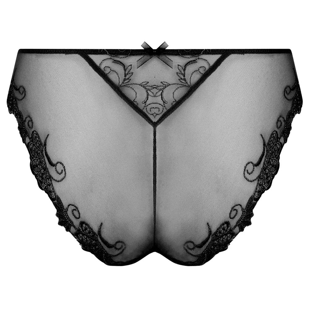 Dressing Floral Black Italian Brief