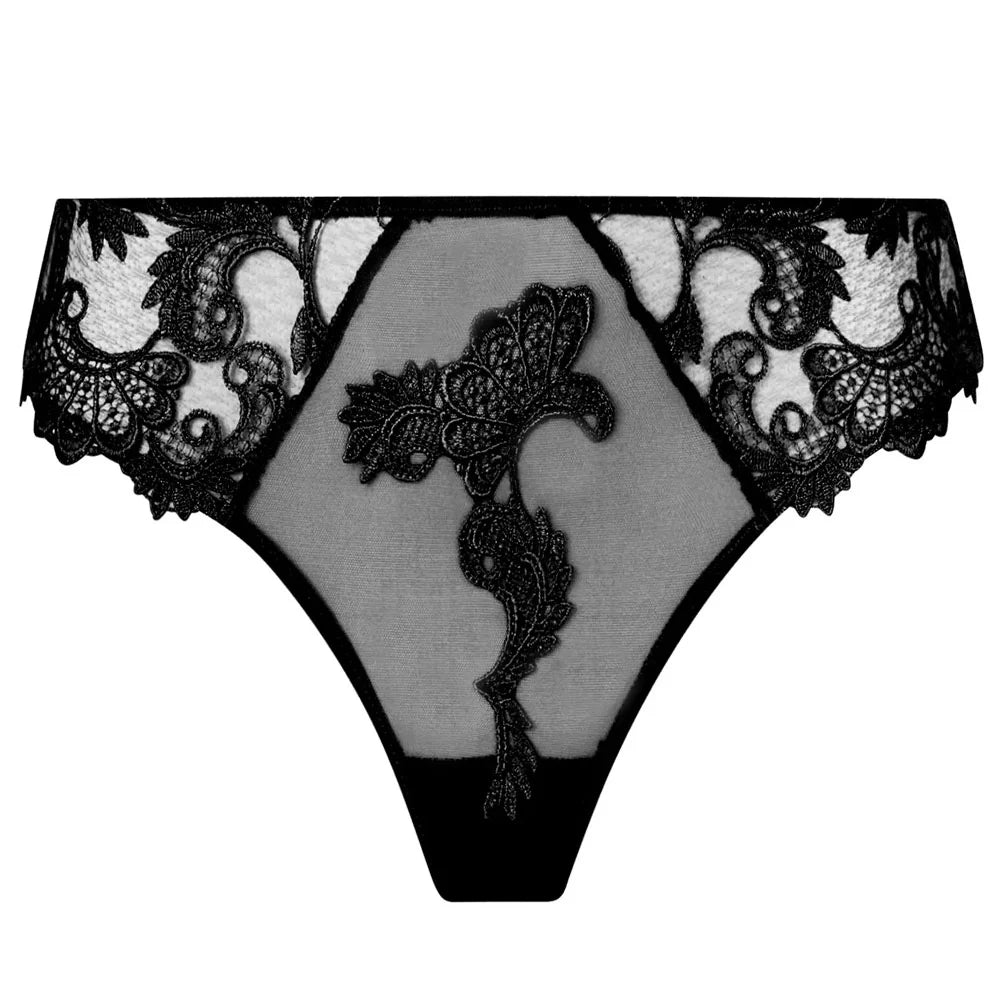 Dressing Floral Black Italian Brief