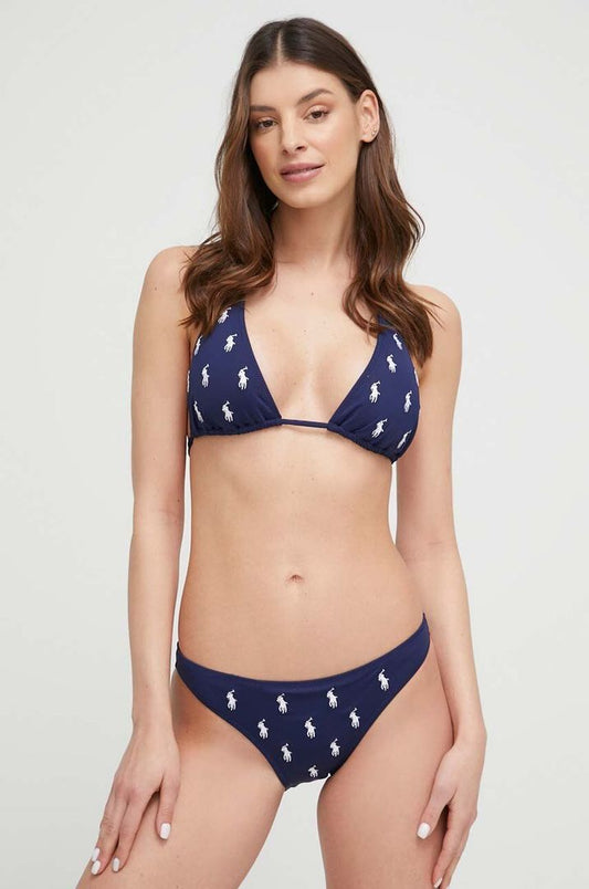 Devin Halterneck Navy Bikini Set