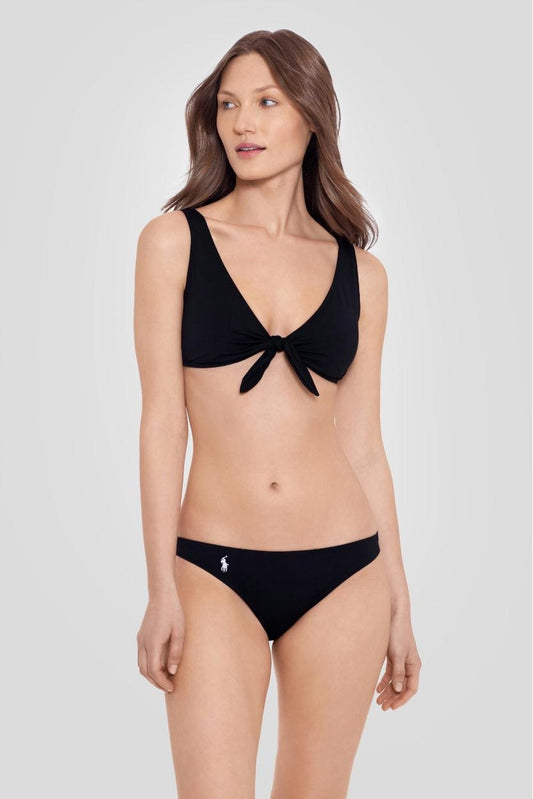 POLO Signature Solids Knot Front Bikini Set