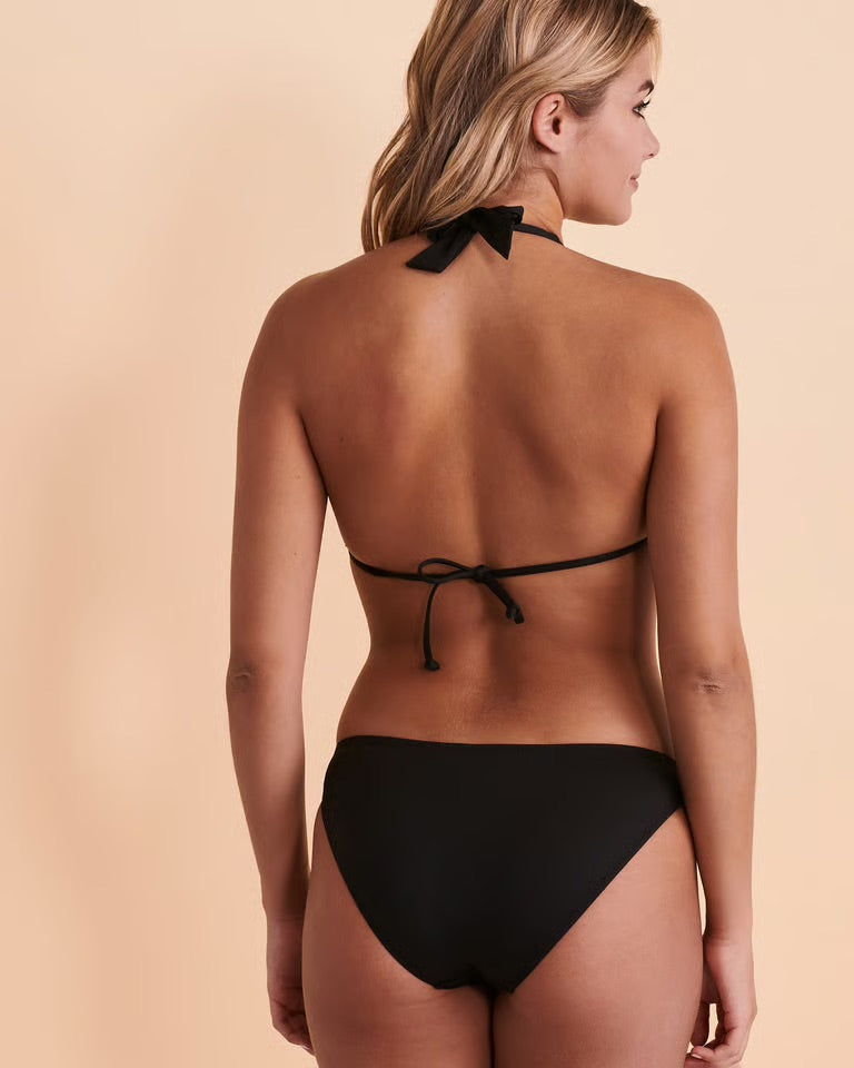 Devin Halterneck Black Bikini Set