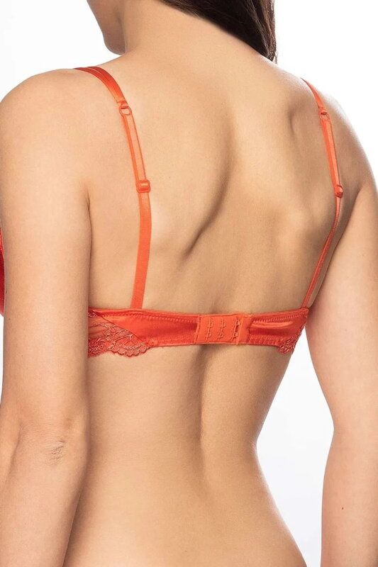 Splendour Soie Tropique Orange Silk Contour Bra